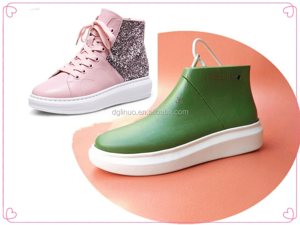 
woman high cutter platform sneaker shoes lasts 