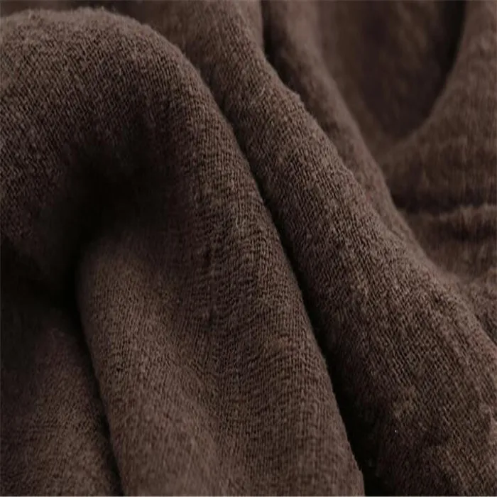 Мягкая дышащая льняная хлопчатобумажная ткань для занавесок и платьев, Экологически чистая тонкая льняная ткань