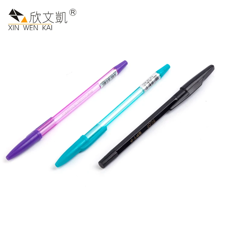 
Promotional Cheap Simple Ballpoint Pen Clear Plastic Ball Point Pen 