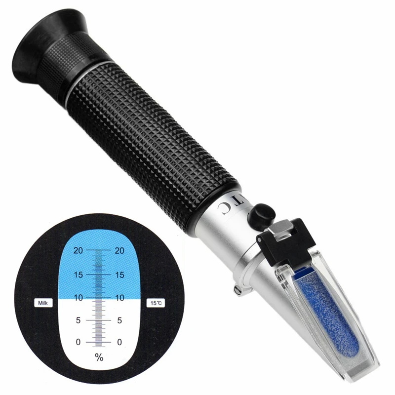 Milk Factory Refractometer Milk Testing Equipment Easy to Test Milk Pure Aluminium Styles