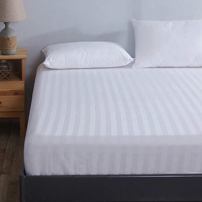 
Wholesale white queen size hotel fitted sheets for bedding 