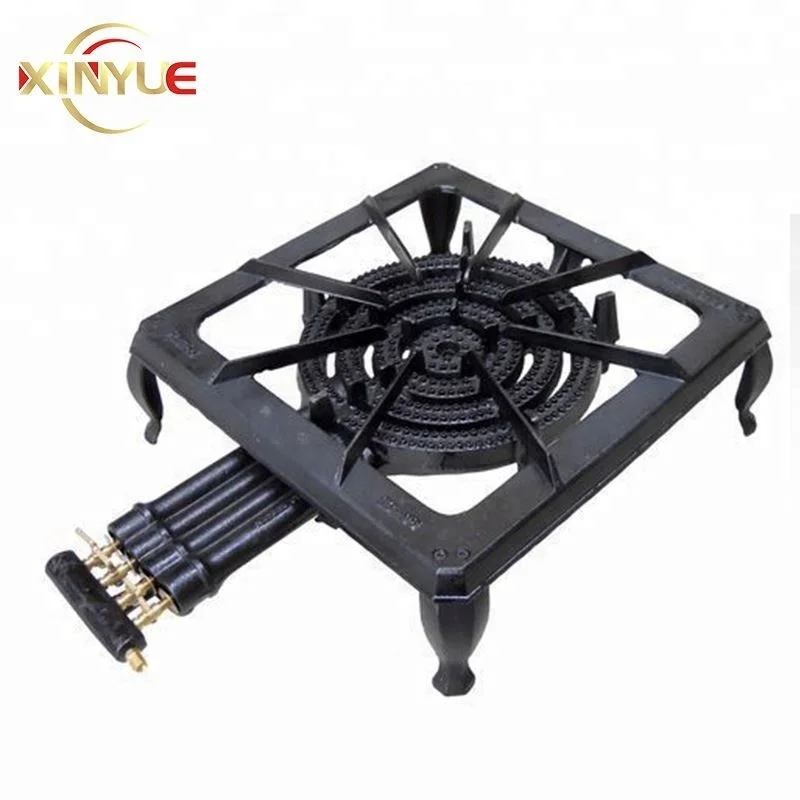 
Camping Large LPG Cooker Stove Cast Iron 2 Ring Gas burner 