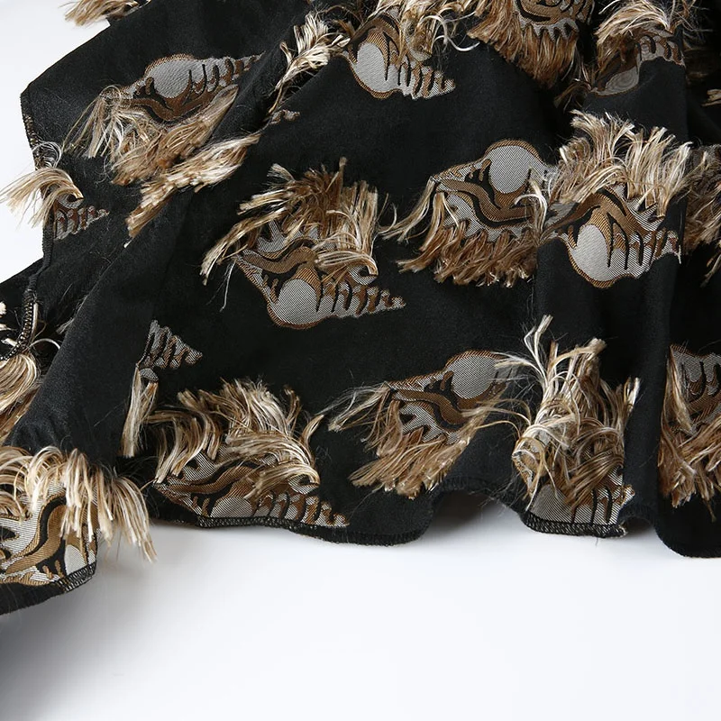 Оптовая продажа, ткань в современном стиле, ткань из вискозы и полиэстера, материал для одежды с вышивкой