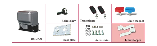 BS CAN Control Panel Built In 220VAC/110VAC Sliding Gate Operator/AutomaticDoor Opener