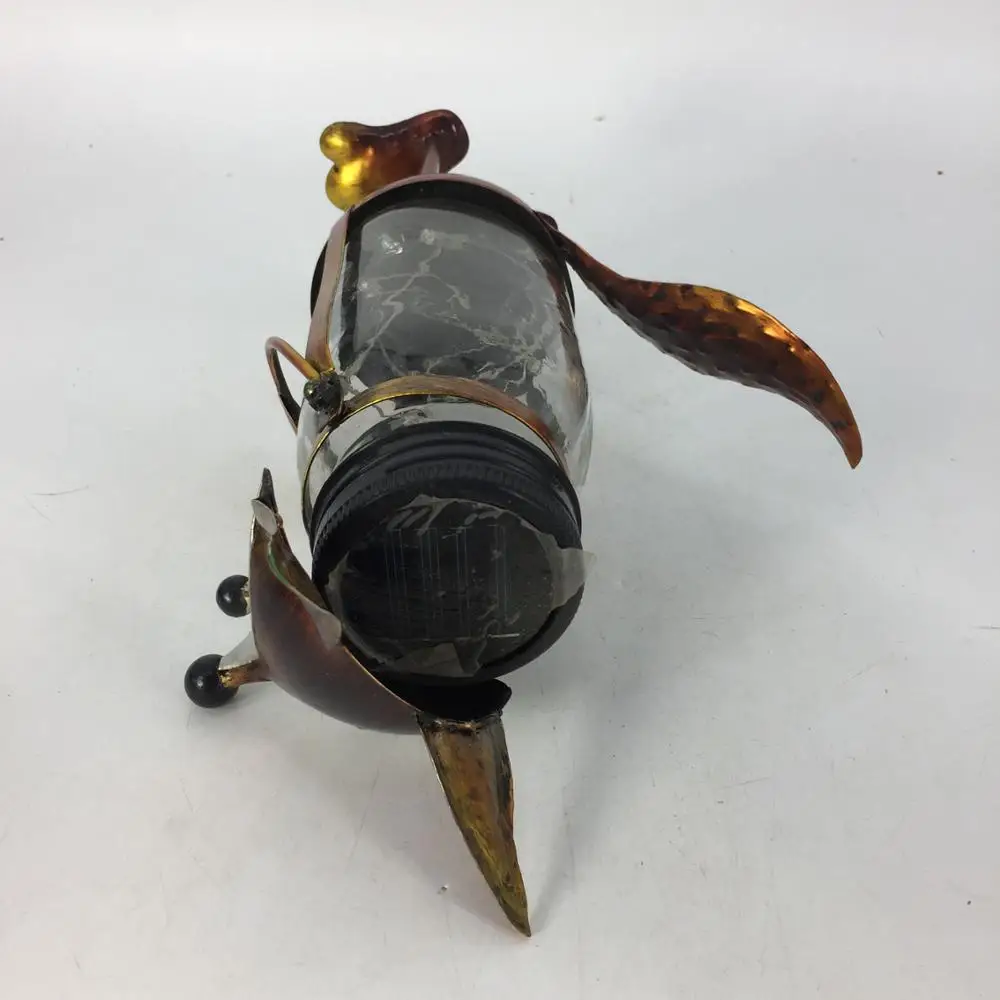 Металлический Лисий солнечный свет, беспроводная светодиодная Солнечная настольная лампа, садовая лампа