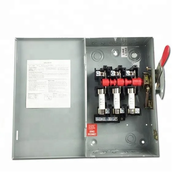 METO 60amp 240volt galvanized electrical power indoor safety switch