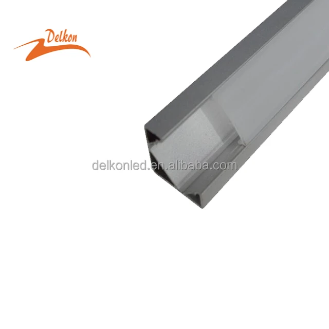 45 Degree Corner Led Aluminum Profile Extrusion Led Strip Profile with PC Cover