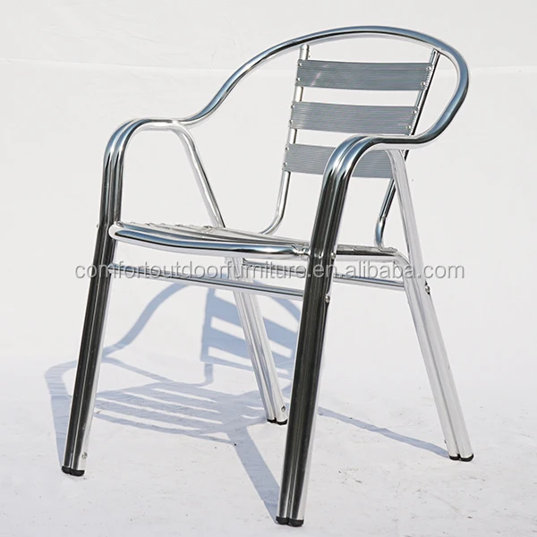 Stackable Aluminum Chair with double tubes