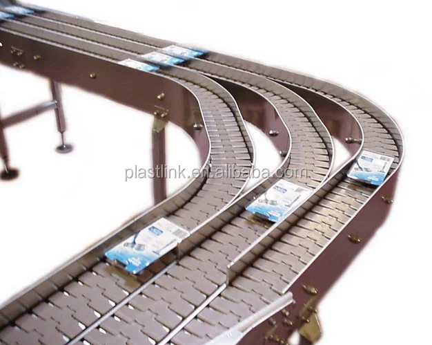 chain conveyor machine for the glass bottle and the plastic bottle conveyor