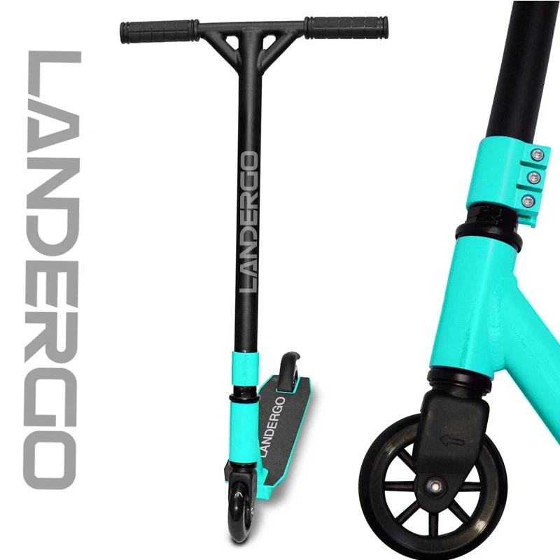 Landergo трюк Фристайл скутер для начинающих любителей BMX продвинутые Всадники Дети Взрослые трюк скутер