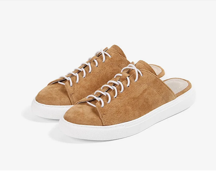 Gril casual sneaker shoes Women Casual slipper Wholesale suede ladies lace up slippers