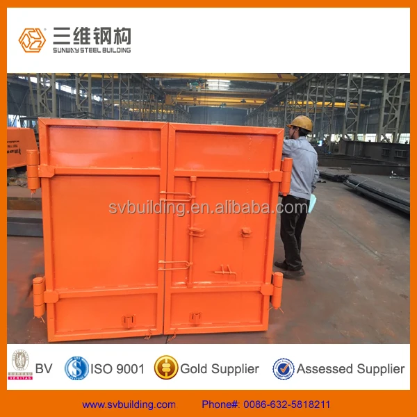 Painted Industrial skip bins with doors