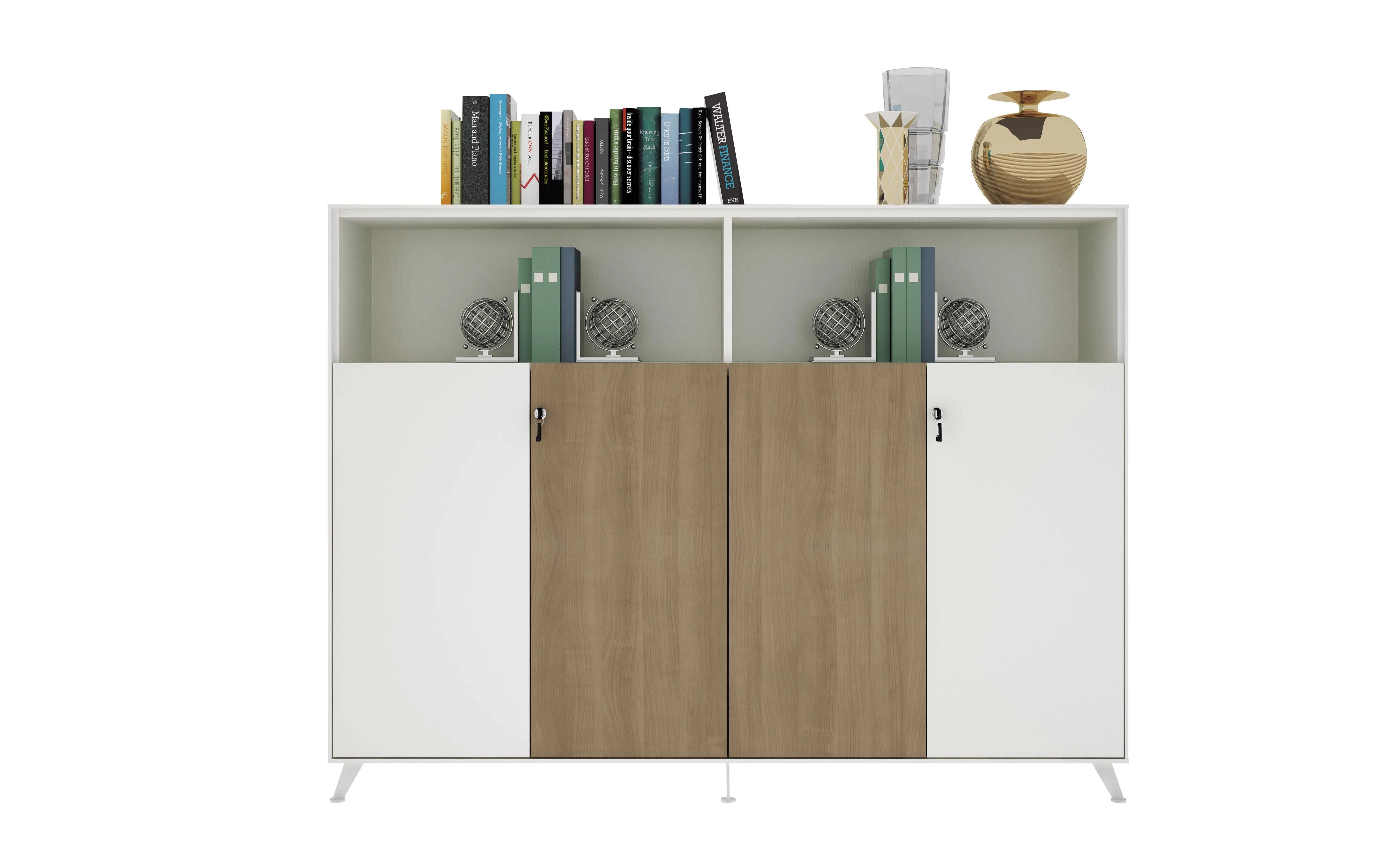 
Wooden Office Cabinet File Storage Cabinet Low File Organizer Office Supplier 