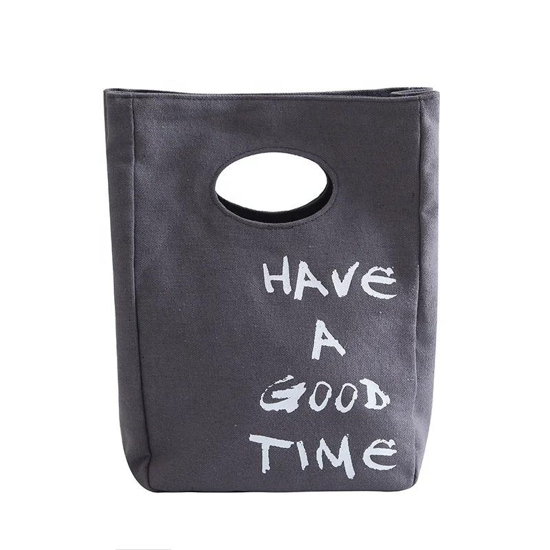 Portable Durable PE Canvas Insulated Cooler Bag Lightweight Thermal Waterproof Lunch Carry Bag Picnics Promotions Printed