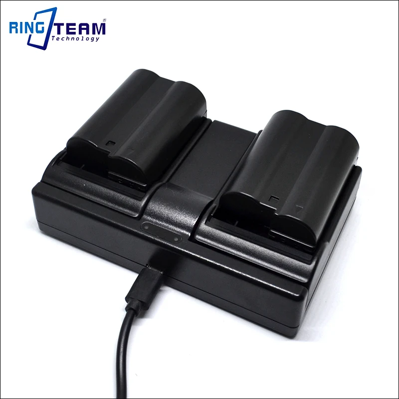 
USB Dual Charger EN-EL15 for Nikon Coolpix D500 D600 D610 D750 D800 D800E D810 D810A D7000 D7100 D7200 1 V1 Digital Cameras 