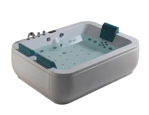 Artificial acrylic whirlpool massage bathtubs cheap freestanding bathtub for 3 person tub Q363