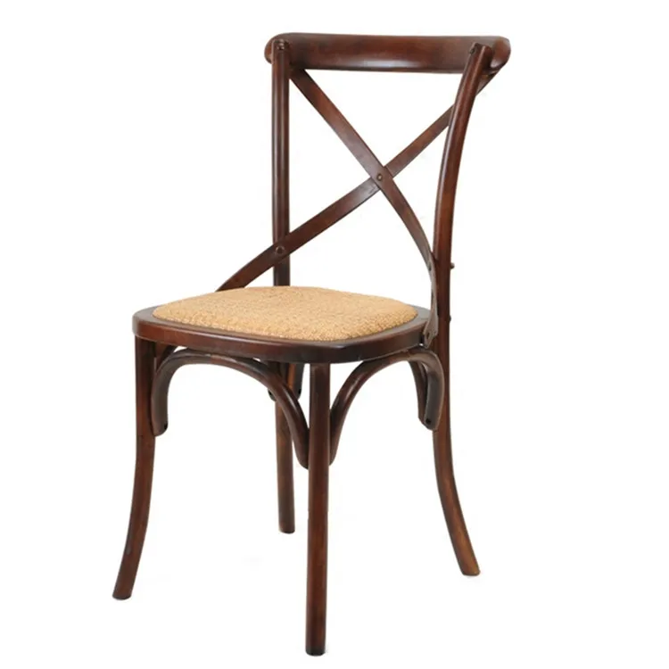
Wholesale Vintage Cross Back Chair Wood Wedding 