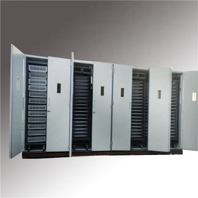 Large capacity setter and hatcher combined automatic 20000 chicken eggs incubator with eggs trolley