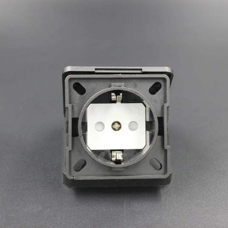 60*60mm waterproof floor socket/ waterproof plug and socket with 2 pin