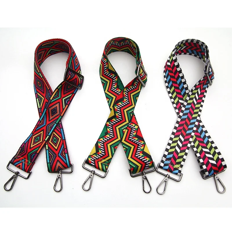 ZONESIN Adjustable Woven Bag Straps Custom Logo Nylon Shoulder Strap