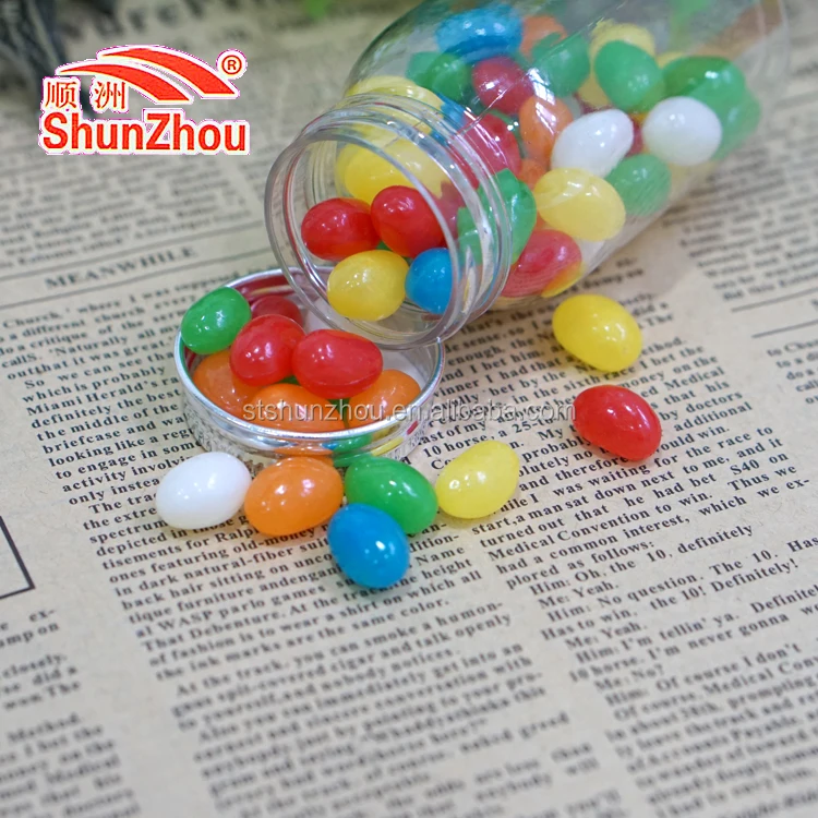 
75g wish bottle multi color sour fruity jelly beans candy 