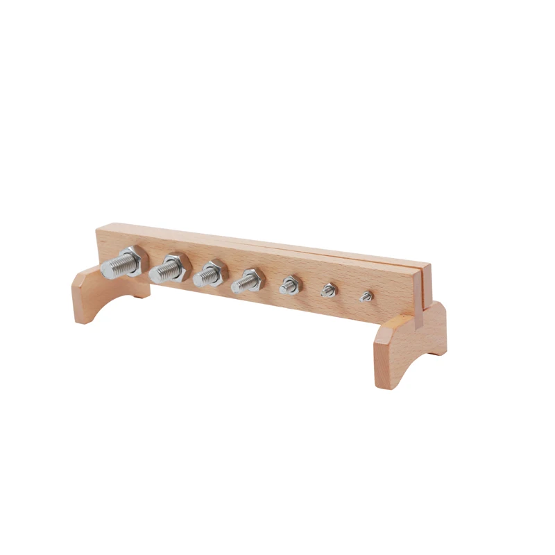 Деревянные игрушки Монтессори высокого качества, учебное пособие Монтессори, Обучающие гайки и болты