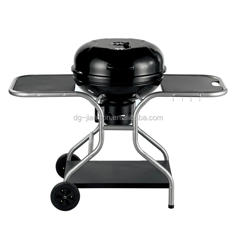 22-дюймовый Делюкс тележка чайник угольный гриль для барбекю с уникальным дизайном портативный готовка на открытом воздухе