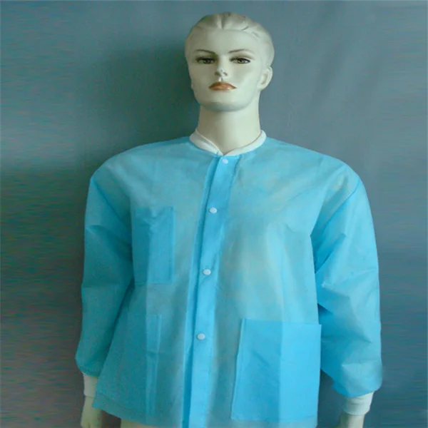 Hot Selling Surgical Disposable Non Woven Visitor Coat Factory