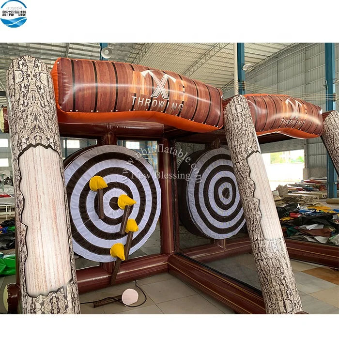 High quality customized lumberjack inflatable axe throwing game toys for party