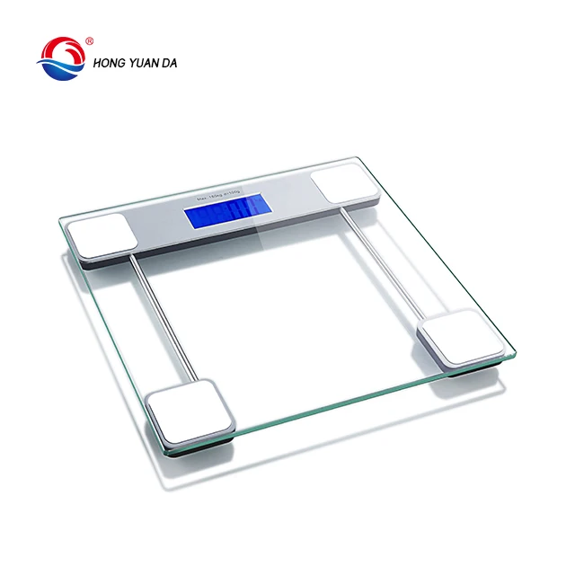 Лидер продаж, индивидуальные цифровые электронные весы HYD для ванной комнаты, для взвешивания жира, тонкие цифровые весы для ванной, стеклянные, 2 батарейки AAA CN;GUA