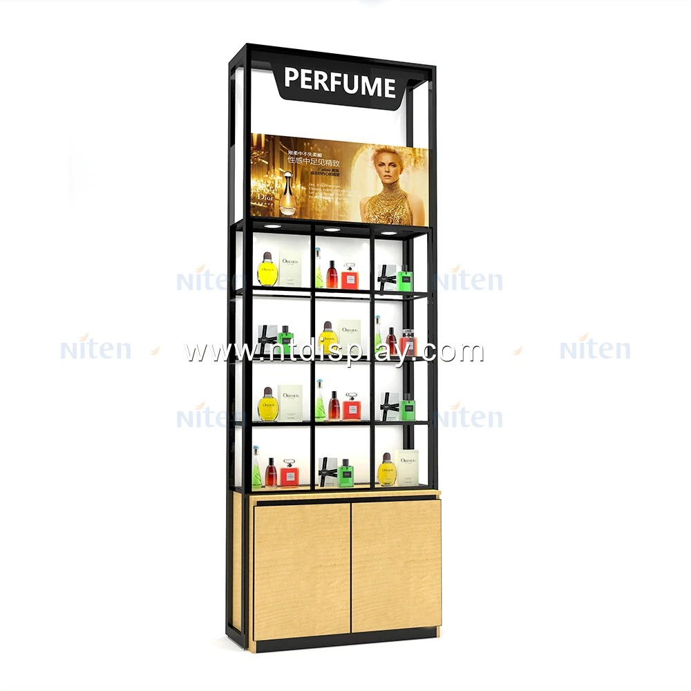 For supermarket sale custom design wood or metal material candle display sales candle display racks