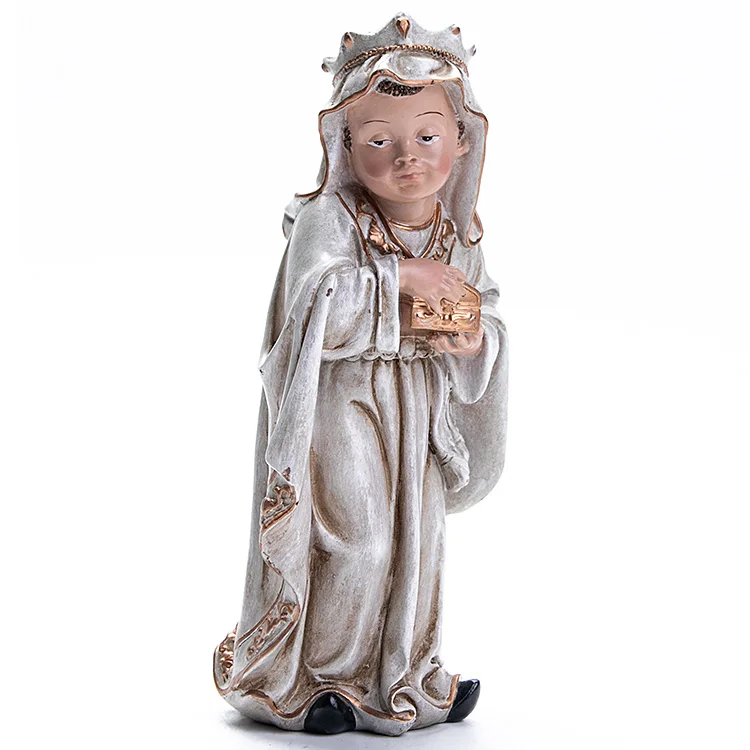 Hand Painted Resin Christmas Nativity Set Religious Figurines