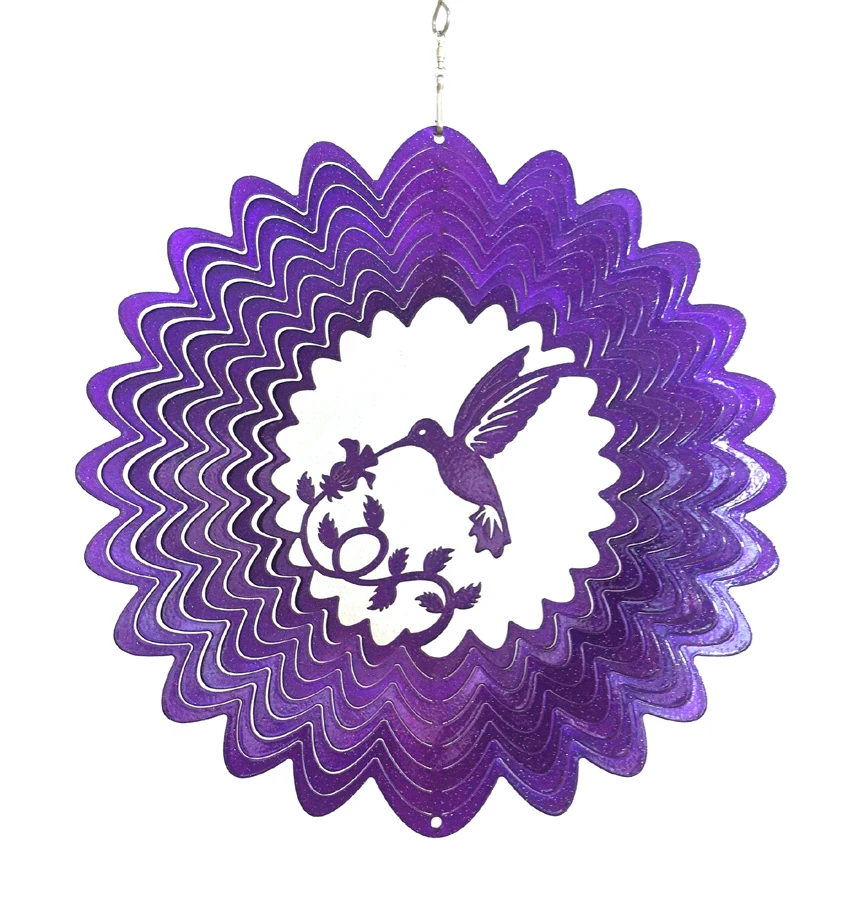 
Whole sale stainless steel wind spinner--hummingbird 