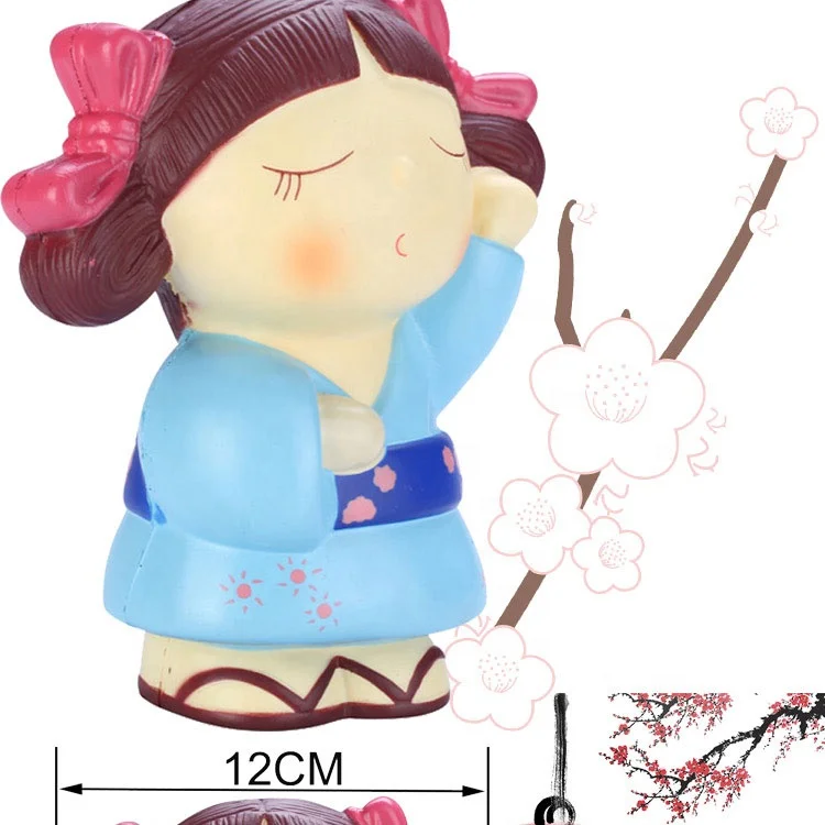
Supplier Wholesale Soft Toy Relieve Pressure Kawaii squishy toys japan Cartoon Girl 