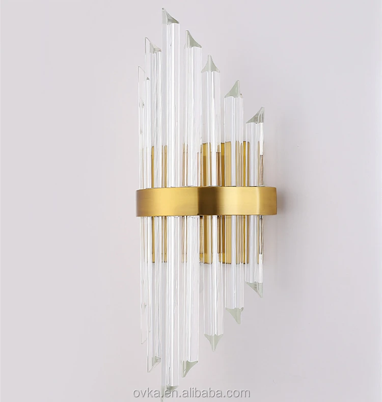 Creative E14 crystal bedside lamp led wall light  living room aisle lights wall lighting