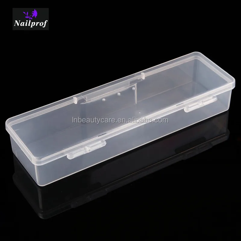Nailprof Wholesale Portable Nail Art Empty Container/ Plastic Nail Art Tool Box/ Nail Polish Storage Case