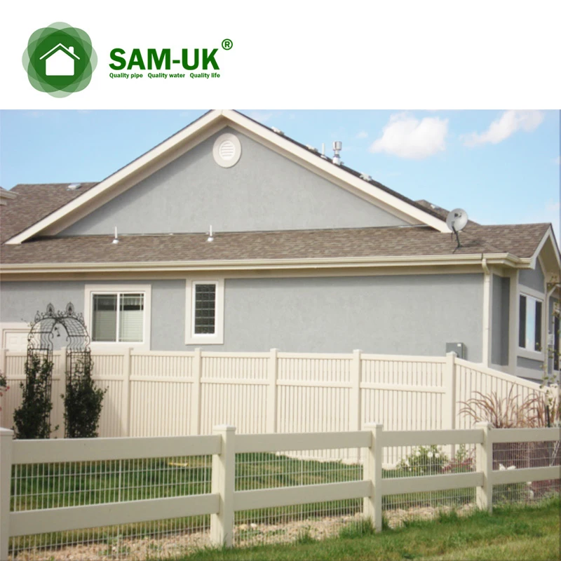 Pvc  hot sale easy to assemble white Privacy Picket Fence  Privacy Fence Garden Vinyl Fence Panels