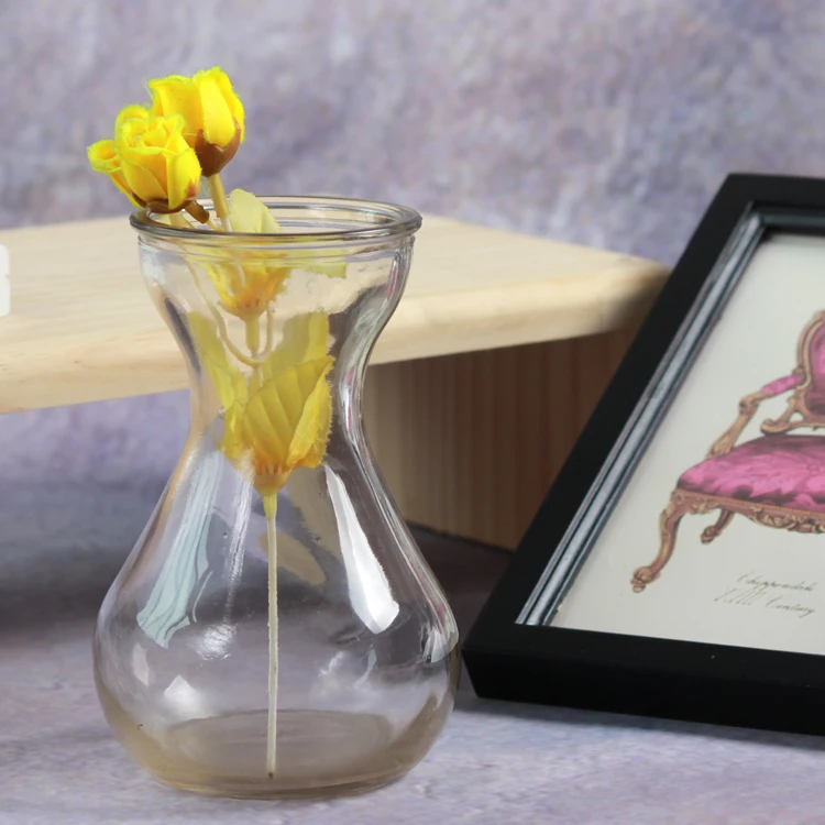 
Hydroponic Vase Home Modern Glass Flower Vase Fashion Decor Glass Jar With Color 