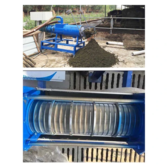 Cow manure/slurry solid liquid screw extrusion separator
