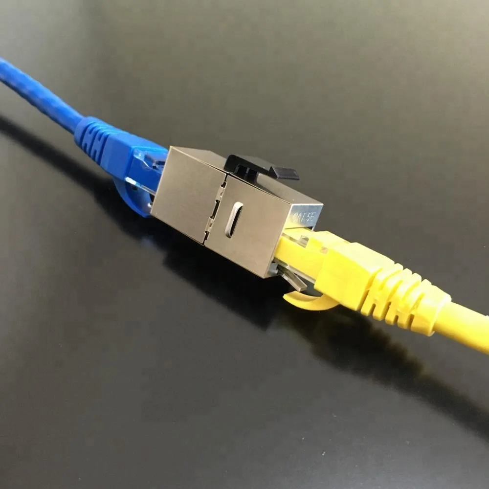 Female to Female RJ45 Cat5e Shielded Inline Coupler for cable extended