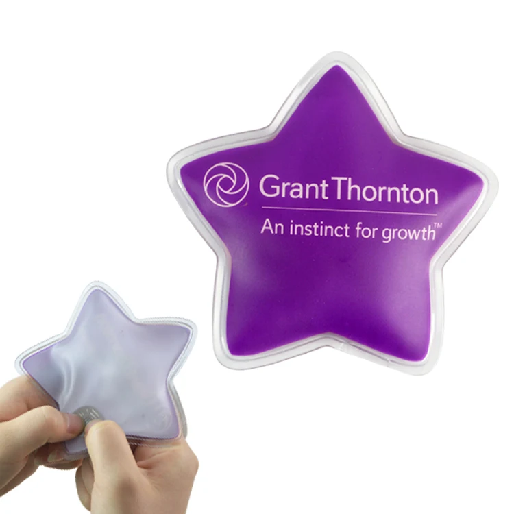 customized shape promotion medical hand warmers with metal disc gel hot pad