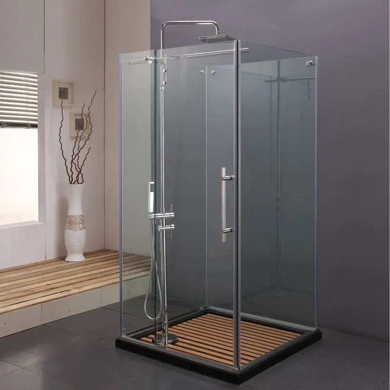 KMRYY Square 4 Panels Glass Rectangle Hinged Pivot Opening Complete Bathroom Shower Room Cabin (KK8010)