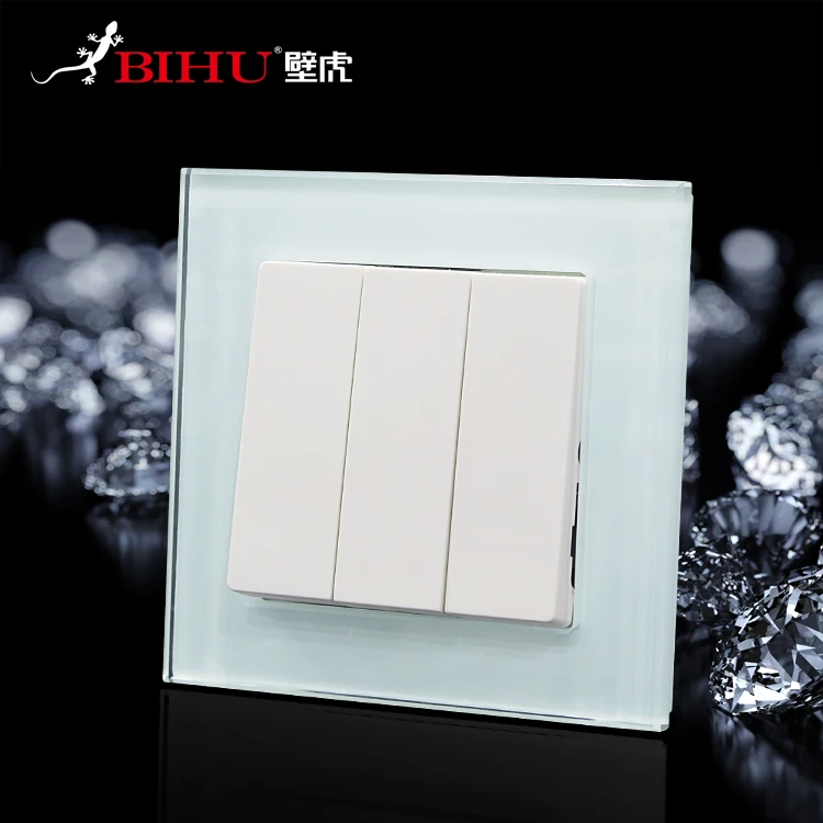 Стекло переключатель двойной 2 gang 2way 16a ac Настенные переключатели ЕС стандартный розетки