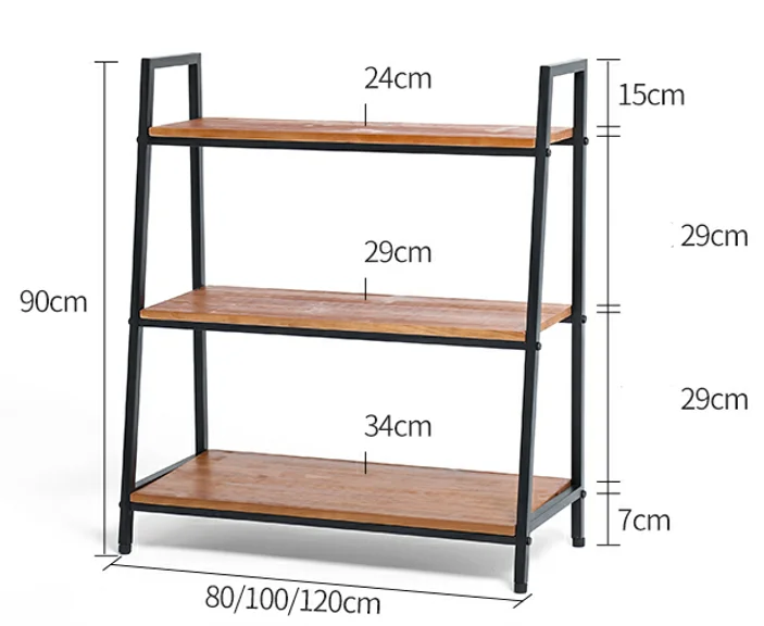 Bespoke Home Used Metal Black Wooden Shoes Shelves Commercial Corner Display Stand Furniture DIY Shoes Rack