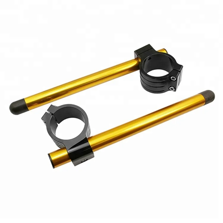 Anodizing Motorcycle Aluminum CNC Machined Clip on Handle Bar