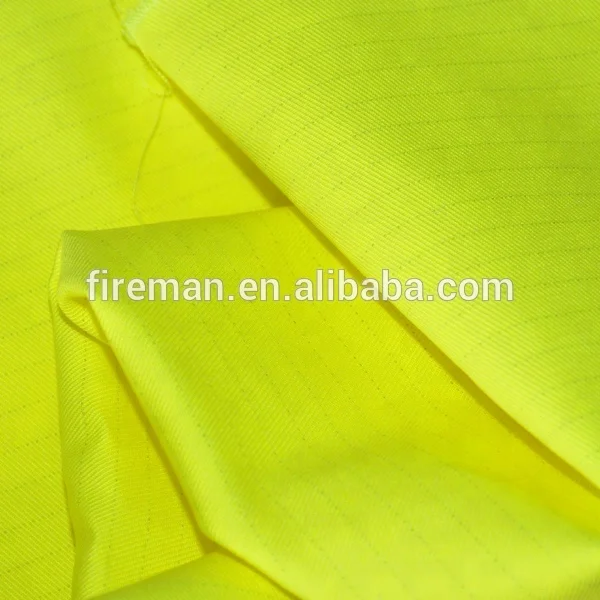 
popular fire retardant modacrylic protex fabric for yellow safety reflective jacket 