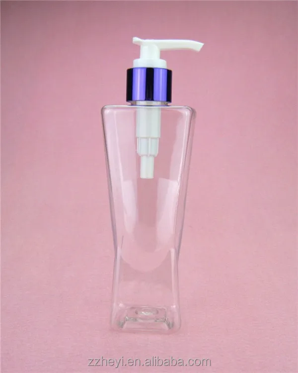 
8oz 250ml clear square plastic lotion bottle empty for sale 