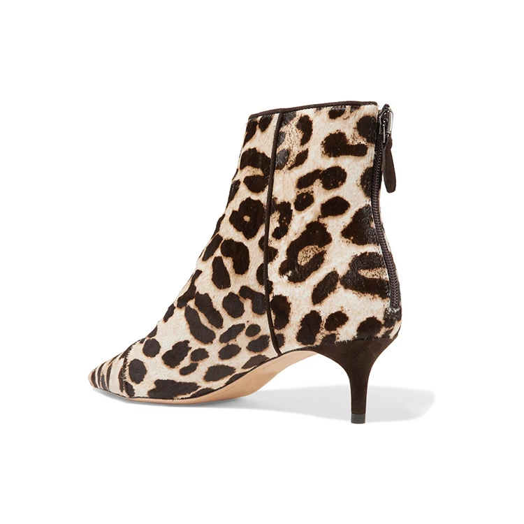 New Arrival Handmade Lady Fashion Leopard Boots
