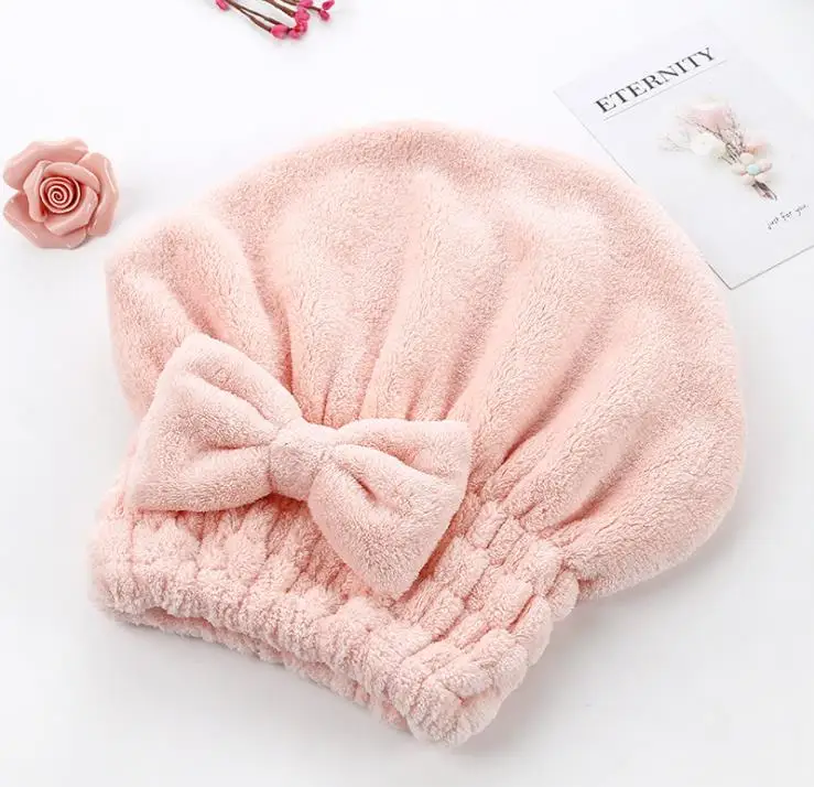 Quick Drying Lady Bath Towel Dry Hair  Microfiber Bath Towel Hair Dry Shower Cap