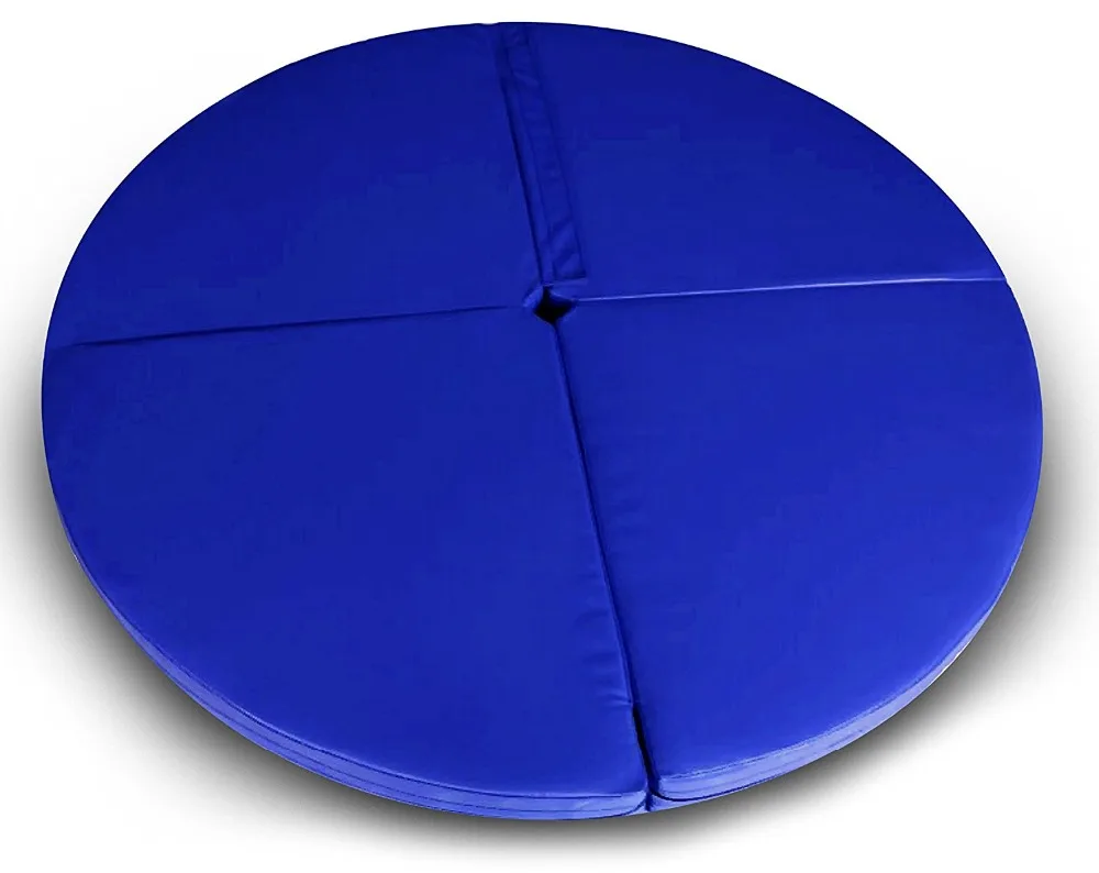 Portable Folding Floor Circular Pole Dance Mat Yoga Exercise Safety PVC Cushion